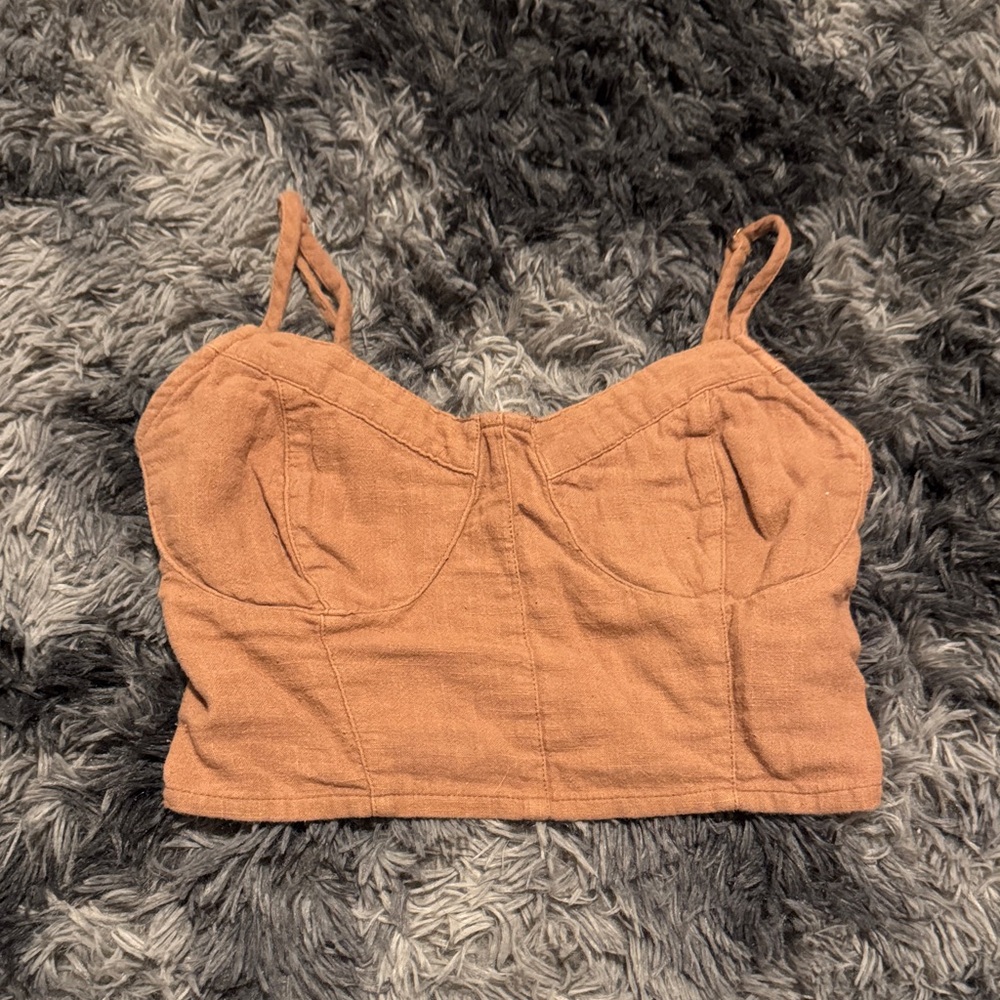 Billabong Light Brown Crop Top